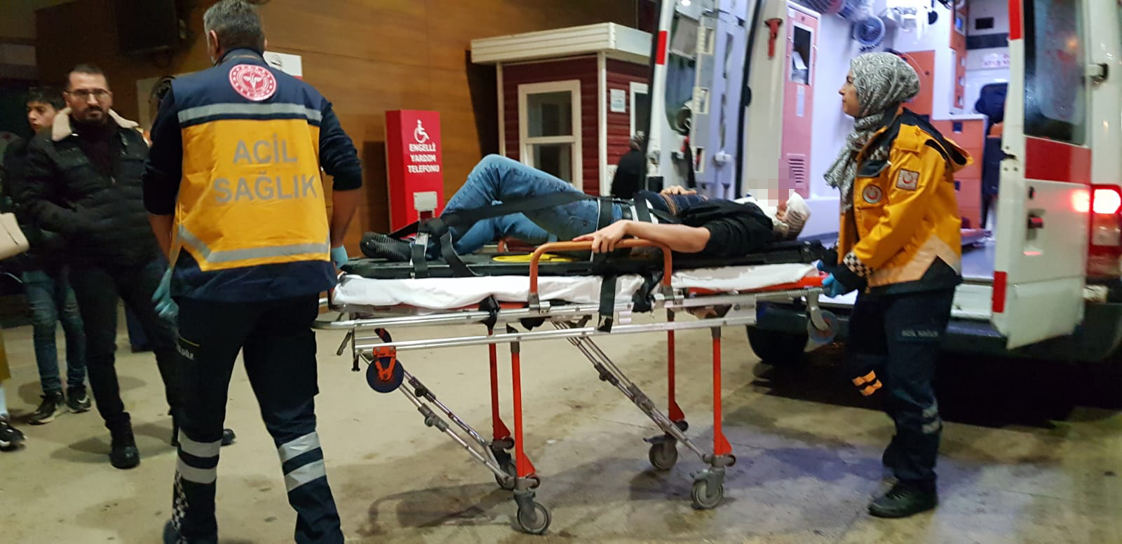 İnegöl’de feci iş kazası, ölümden döndü