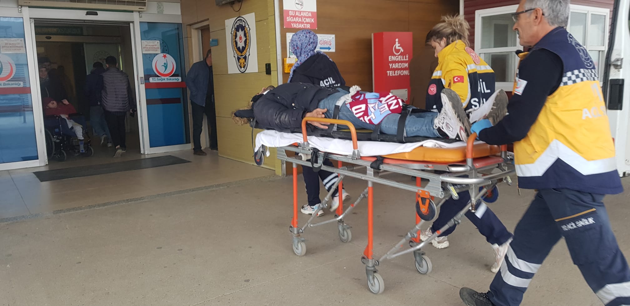 Motosiklet sürücüsü kazada yaralandı