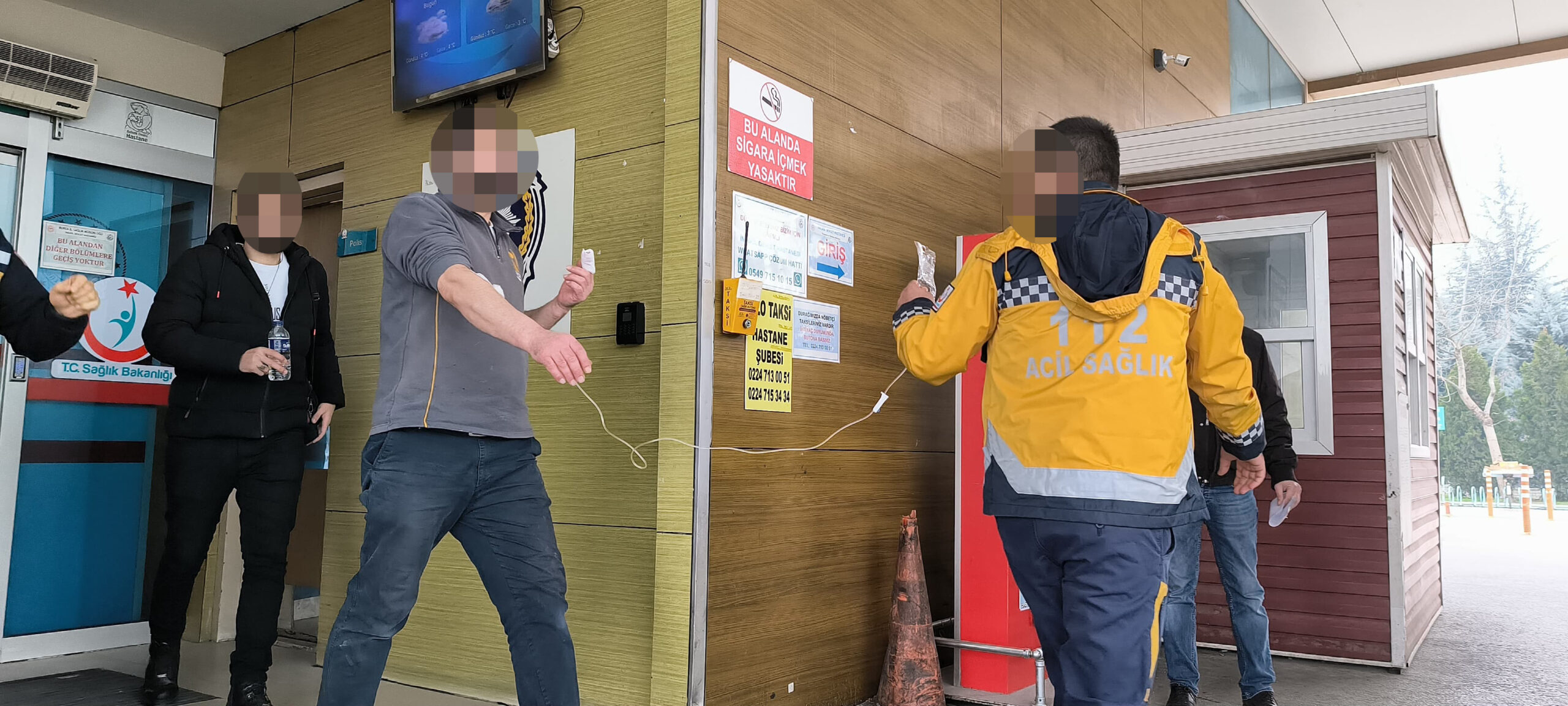 Elini makineye kaptıran işçi yaralandı