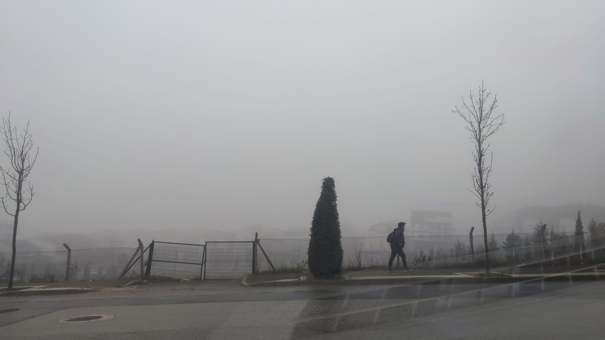 İnegöl’de sis etkili oluyor