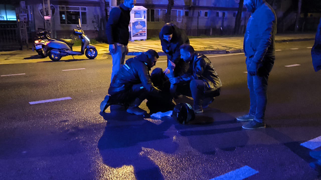 İnegöl’de kadın sürücü gözyaşlarına boğuldu