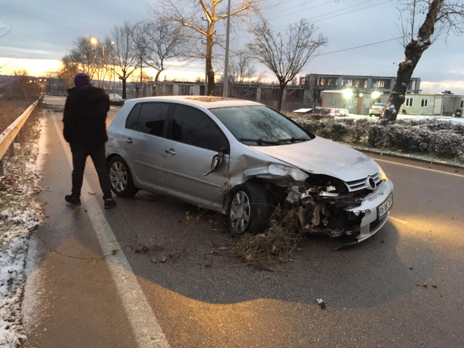 İnegöl’de korkutan kazada