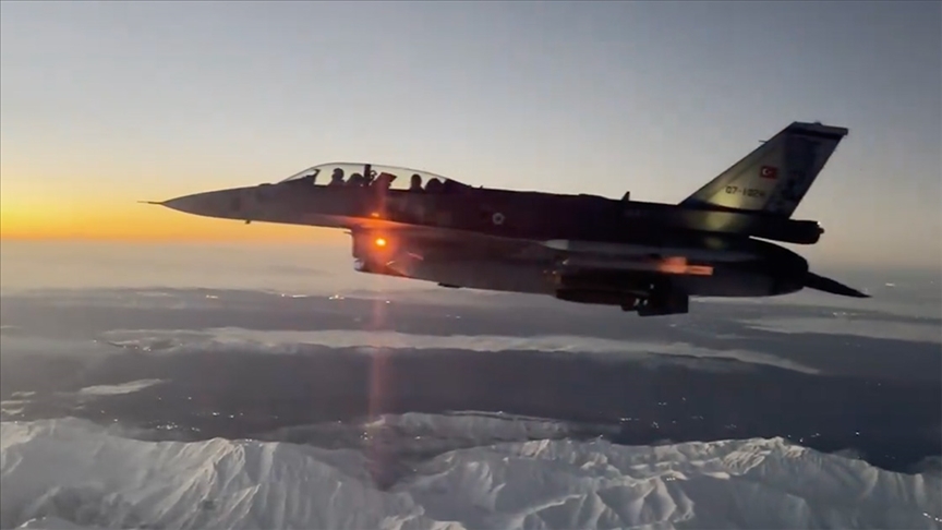 Irak ve Suriye’nin kuzeyine düzenlenen hava harekatları ile 78 hedef imha edildi, 77 terörist etkisiz hale getirildi