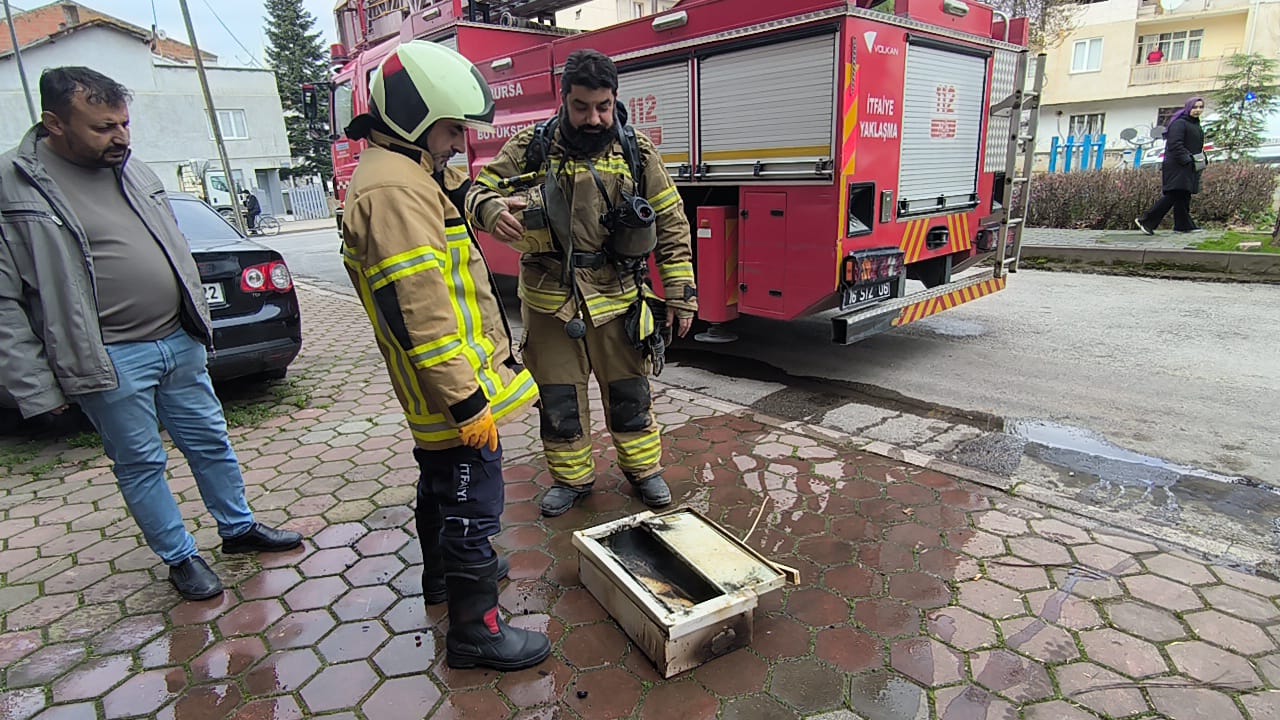 İnegöl’de korkutan yangın