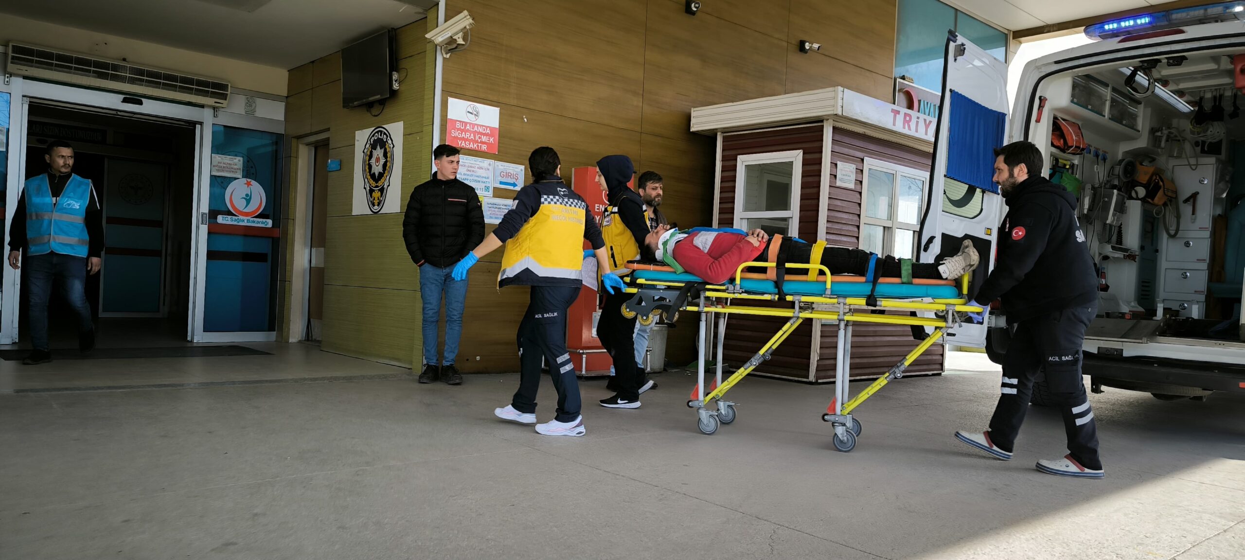 Motosiklet sürücüsü kazada yaralandı