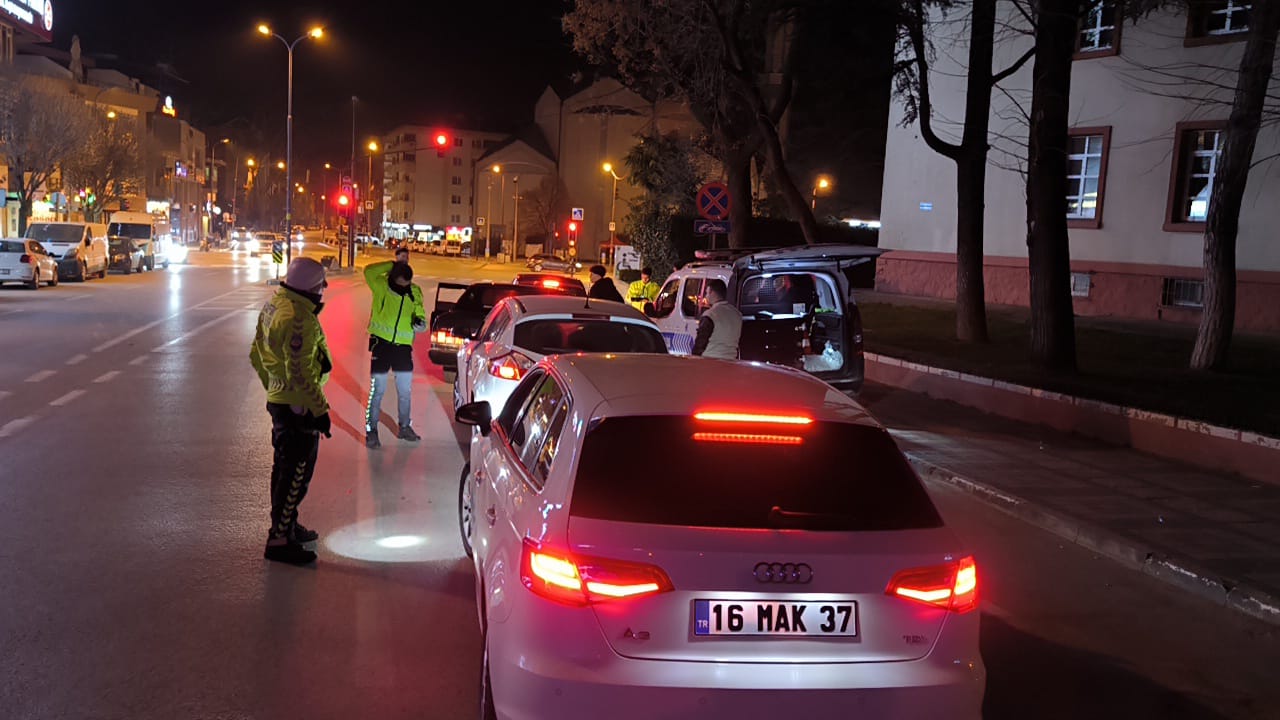 İnegöl’de sürücüler denetimden geçirildi