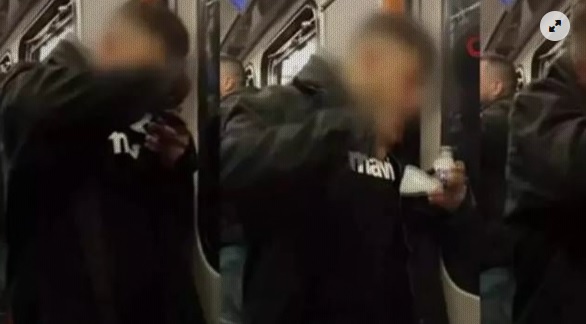 Metroda uyuşturucu madde kullandı