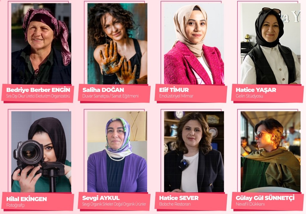 KADINLAR GÜNÜNDE 8 KADIN, BAŞARI HİKAYESİNİ ANLATACAK