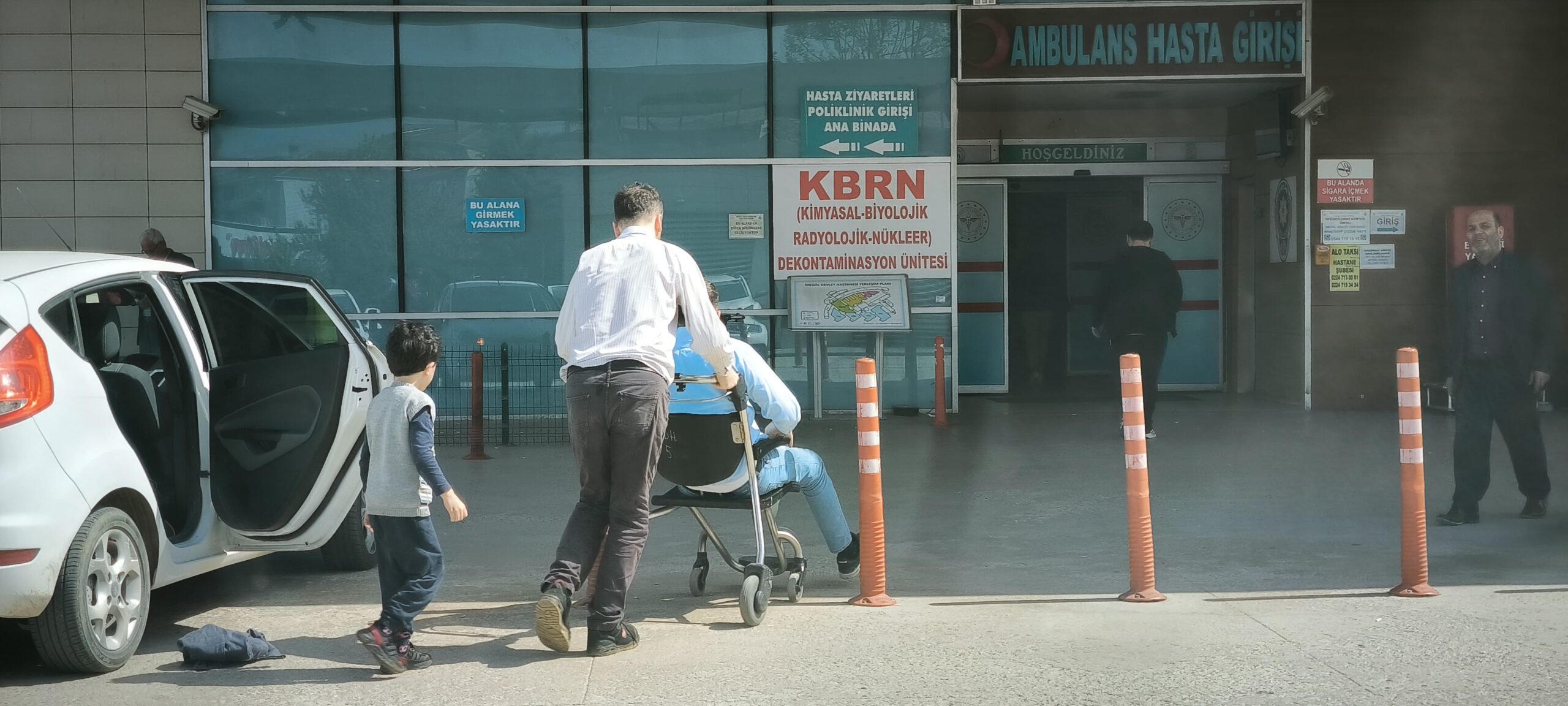 Motor testere ile sol ayağını kesen kişi yaralandı