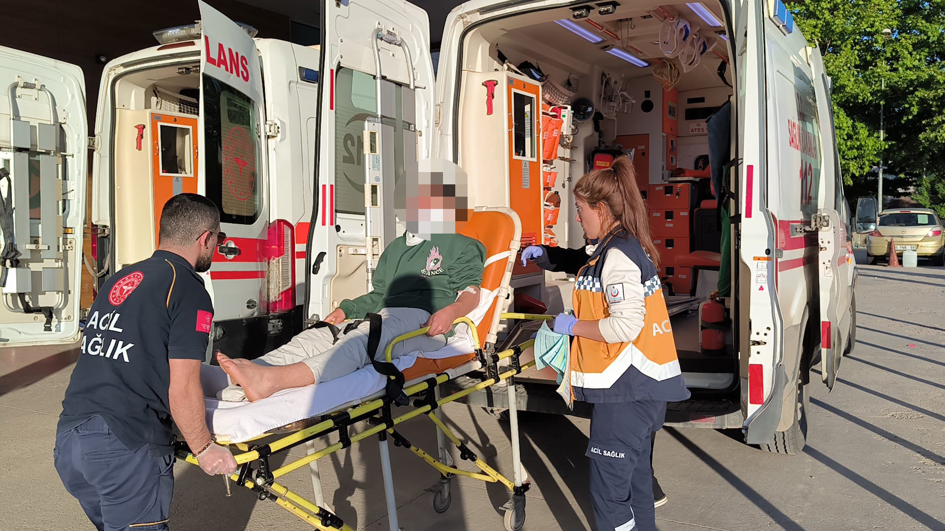 Önce küfretti, sonra olay yerinden kaçtı