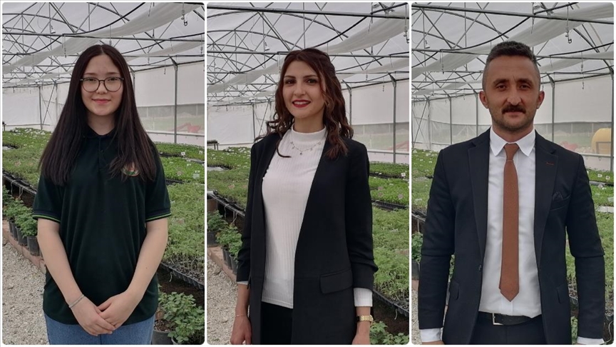 Okul bahçesinde kurulan serada 10 türde 300 bin sebze fidesi ürettiler