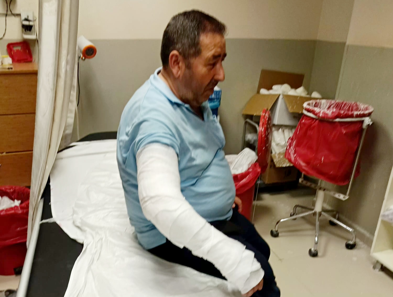 İnegöl sevilen esnafı kaza yaralandı