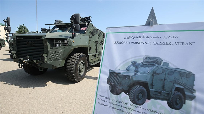 Türk savunma sanayisince üretilen “VURAN” zırhlı araçları Gürcistan ordusuna teslim edildi