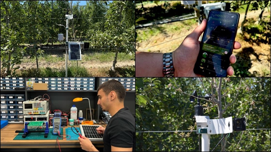 Tarladaki ürünlere yapay zekalı sistemle takip