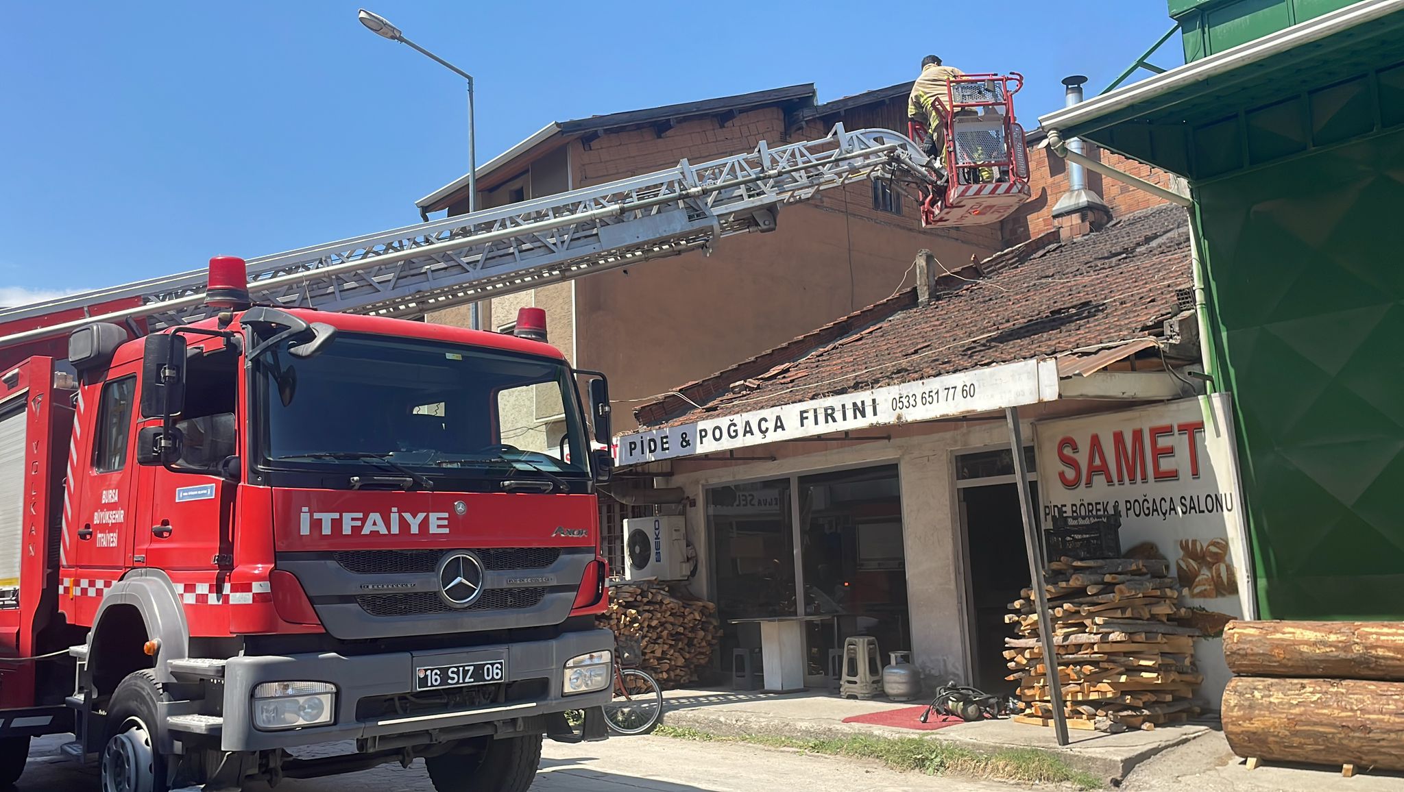 Sanayide korkutan yangın