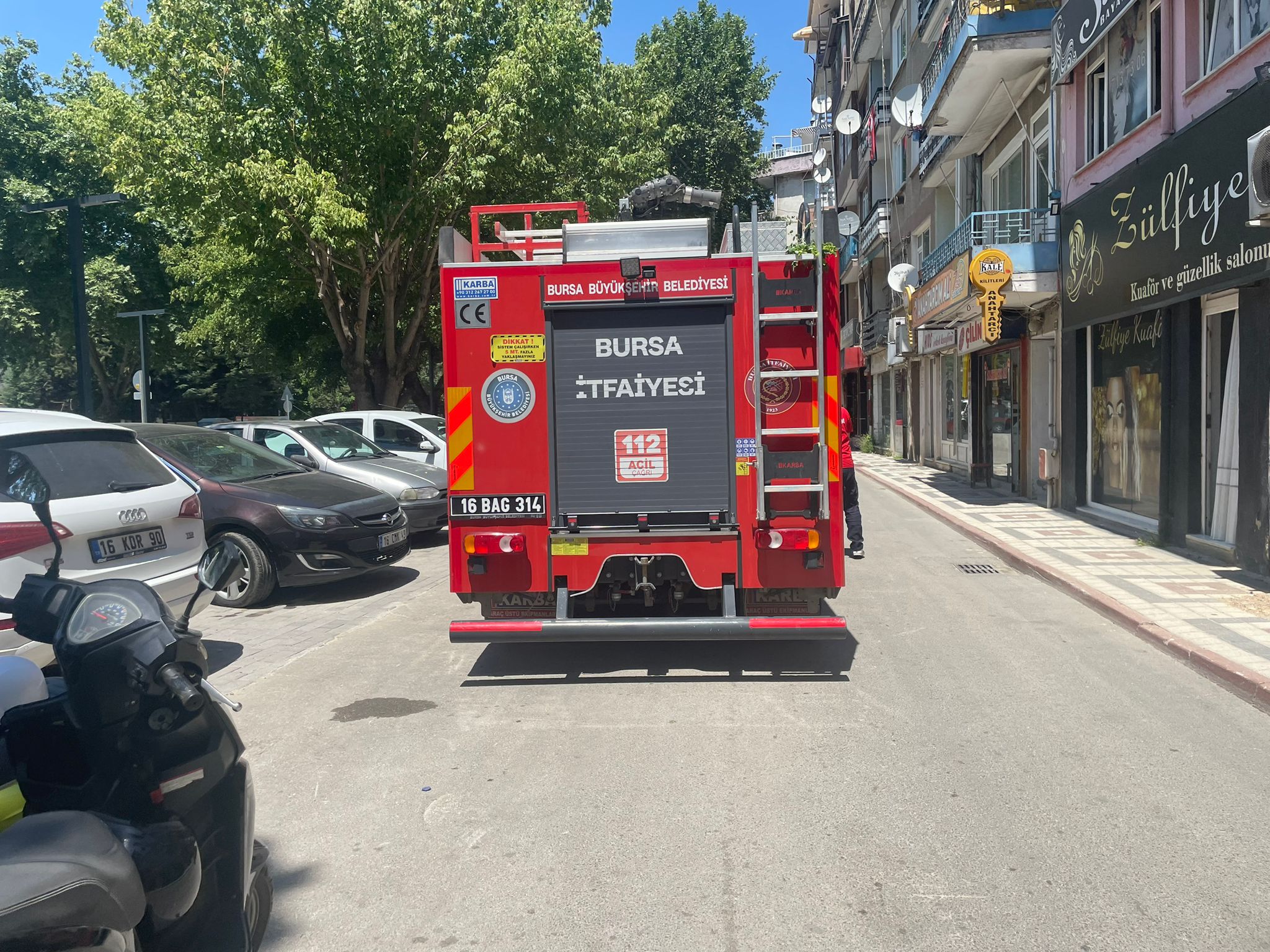 İnegöl’de vatandaşları tedirgin eden yangın