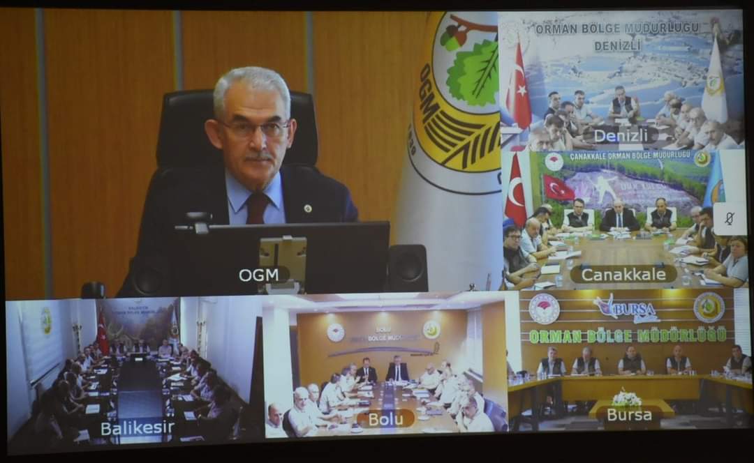 Orman Genel Müdürlüğü Telekonferans ile Değerlendirme Toplantısı Gerçekleştirdi