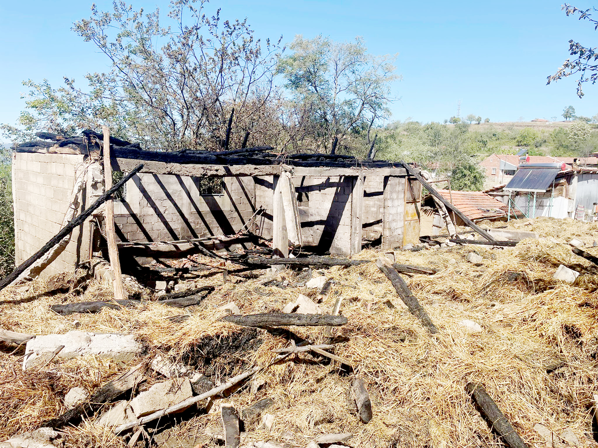İnegöl kırsalında korkutan yangın