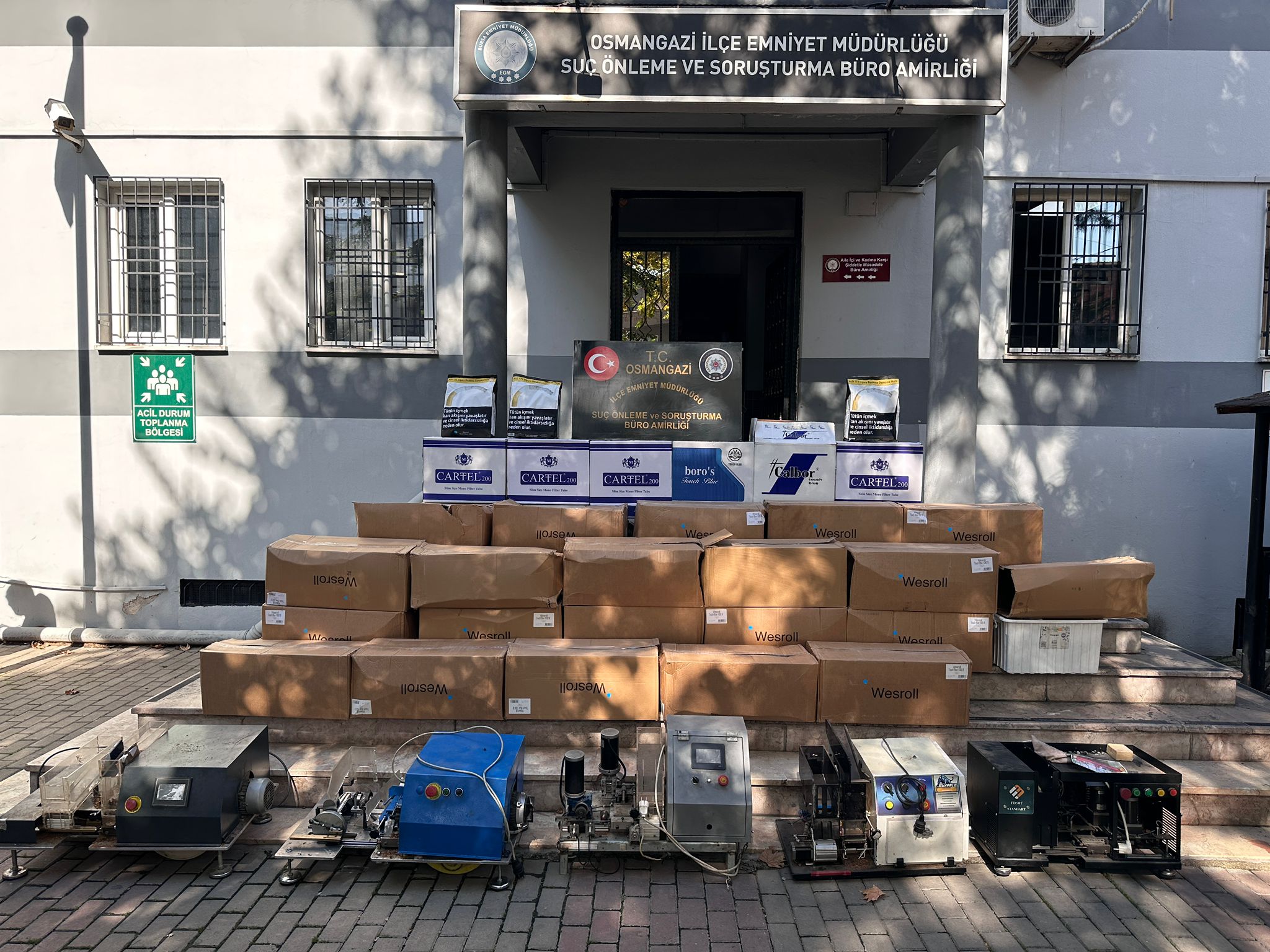 Kaçak sigara operasyonunda 2 şüpheli yakalandı