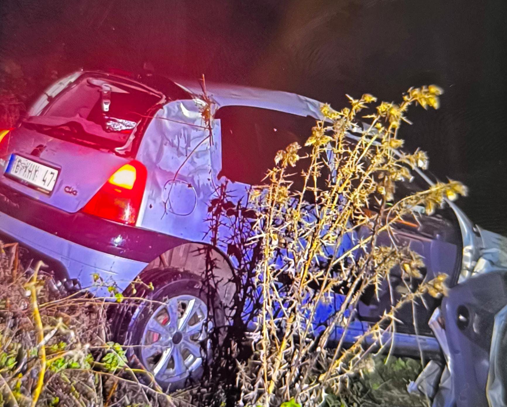 İnegöl’de korkutan kaza