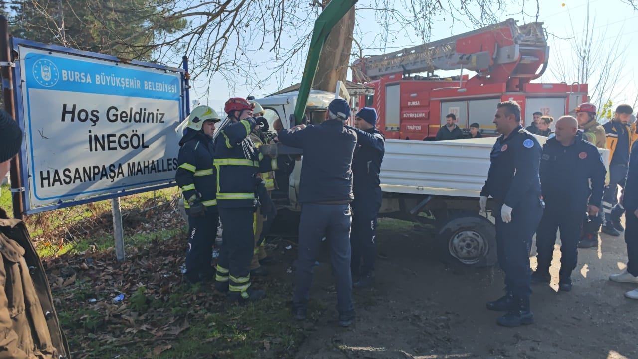 İnegöl’de feci kaza