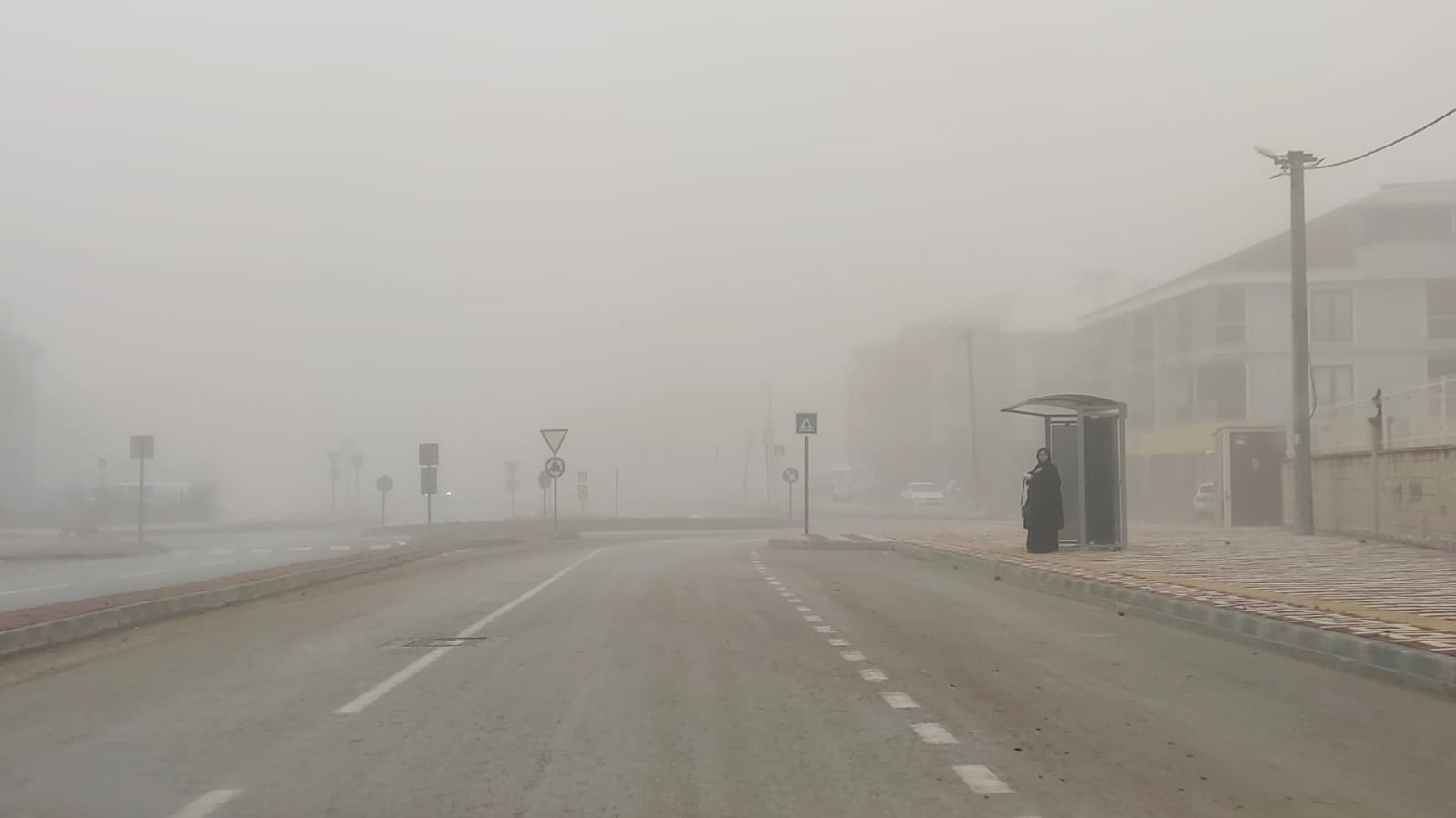 İnegöl’de yoğun sis etkili oluyor
