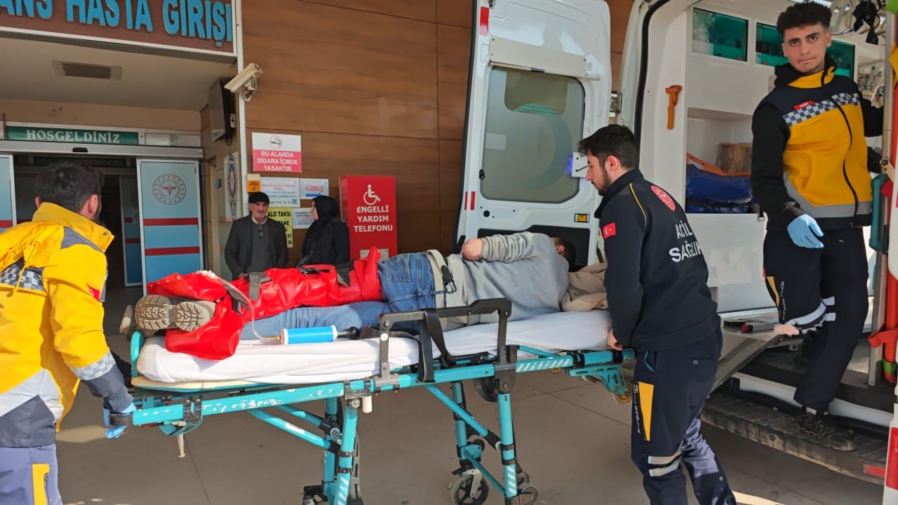 Üzerine MDF yıkılan işçi yaralandı