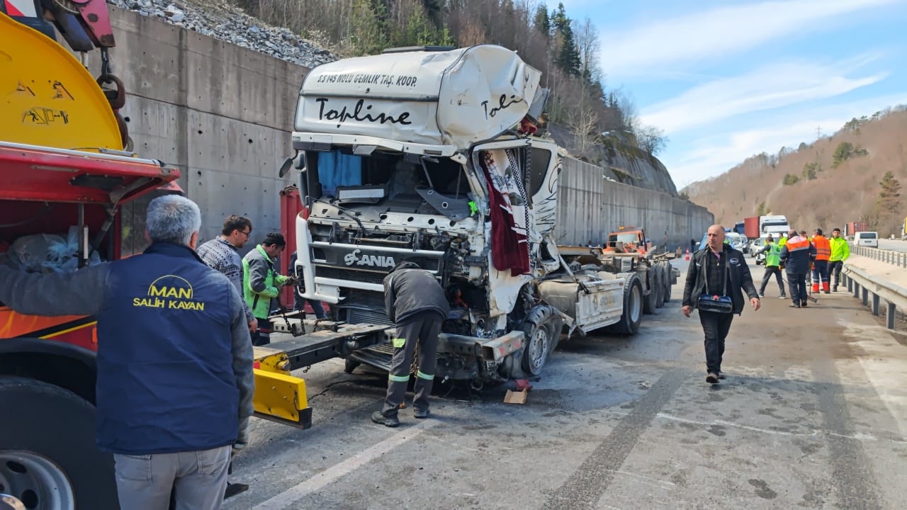 İnegöl yolunda korkutan kaza