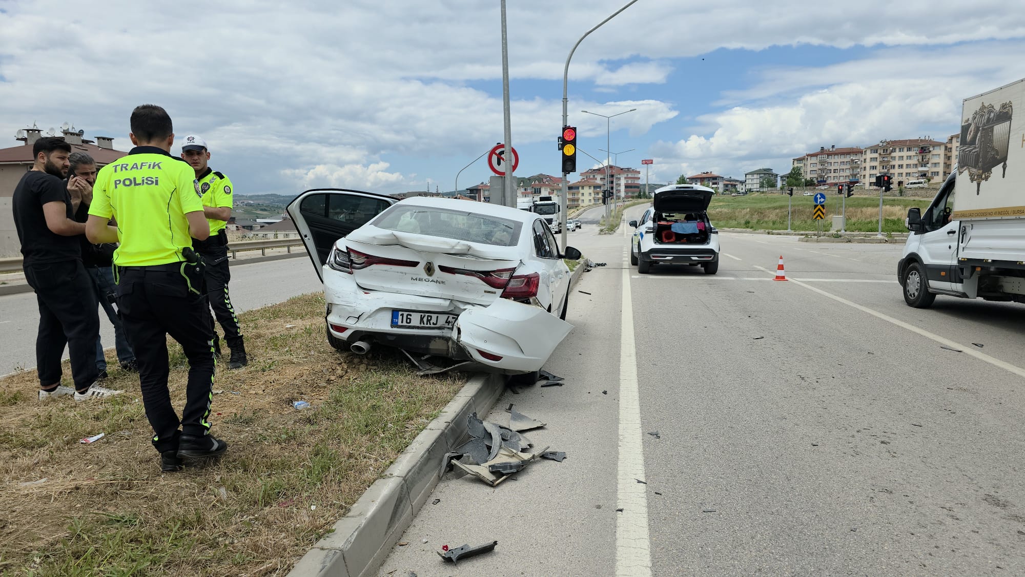 Alanyurt yolunda kaza