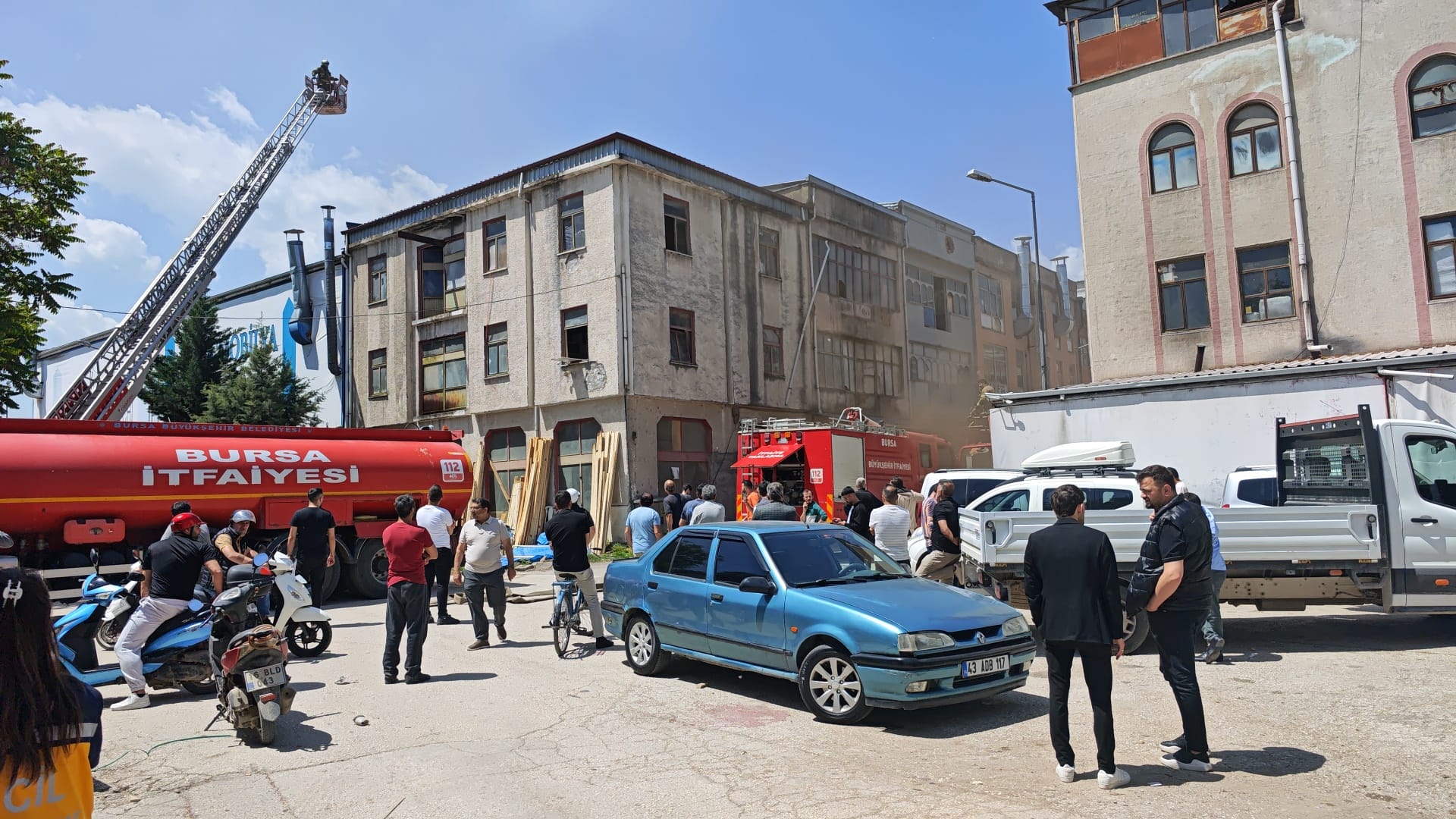 Sanayide korkutan yangın