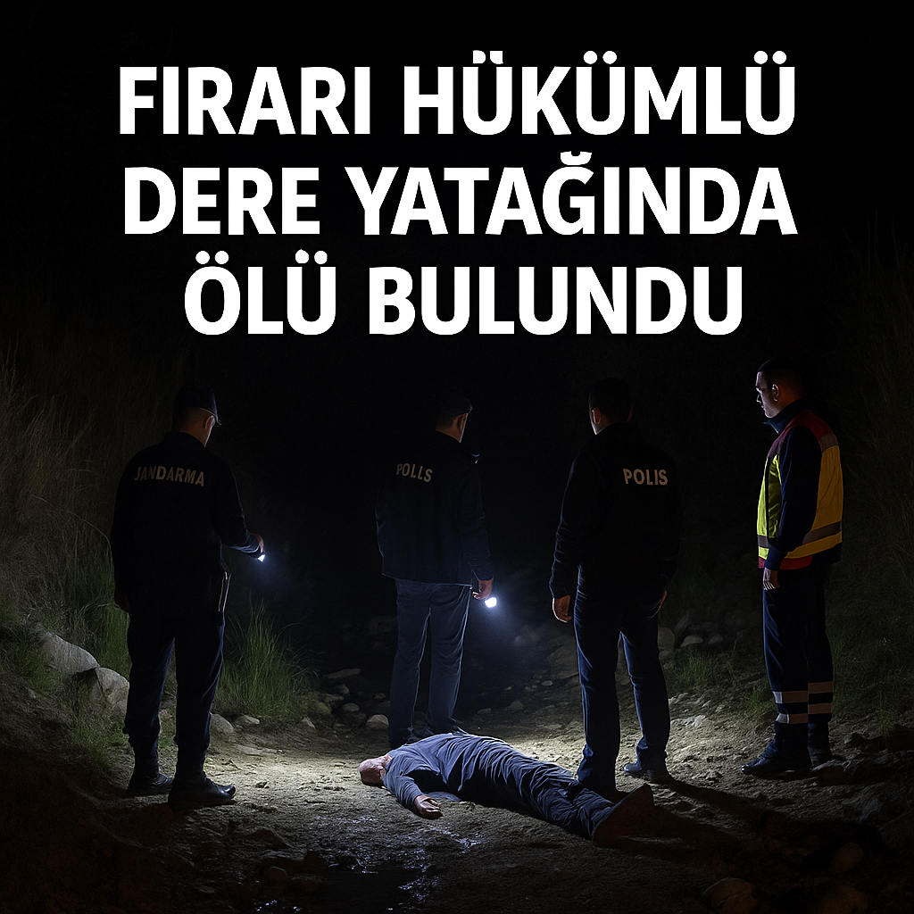 Firari Hükümlü Dere Yatağında Ölü Bulundu