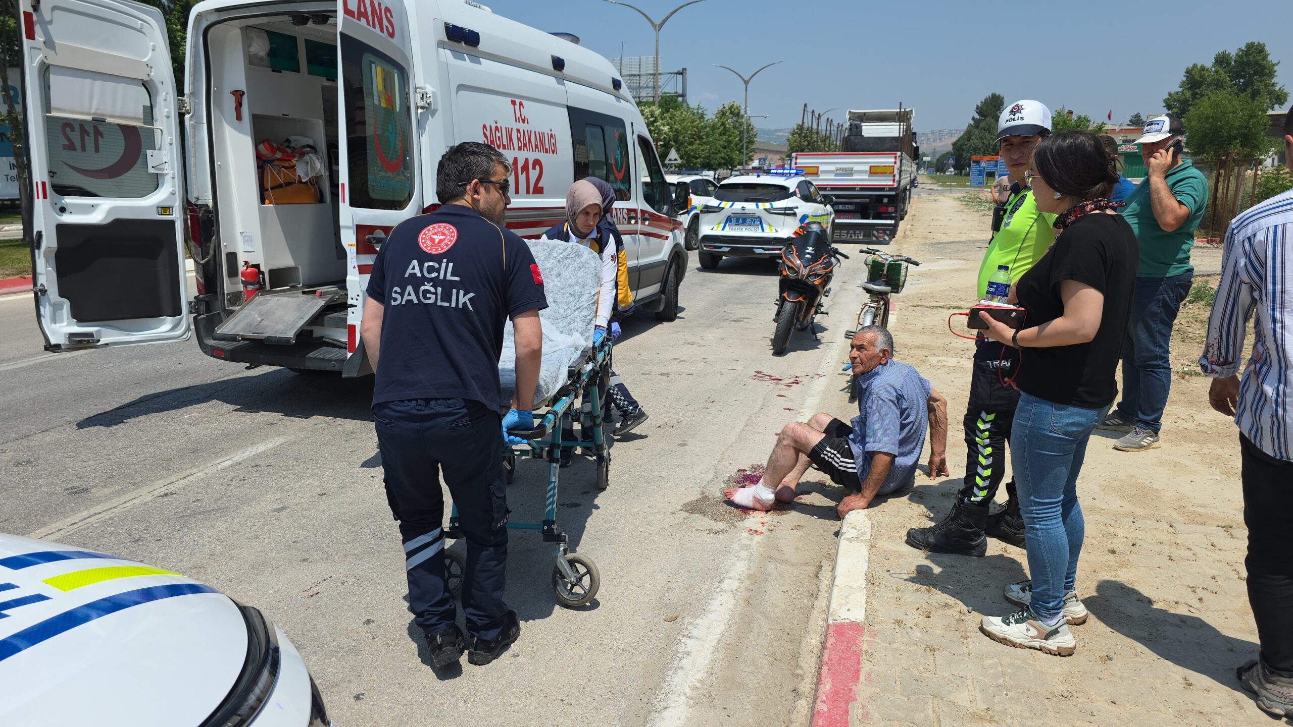 İnegöl’de kazada 2 kişi yaralandı