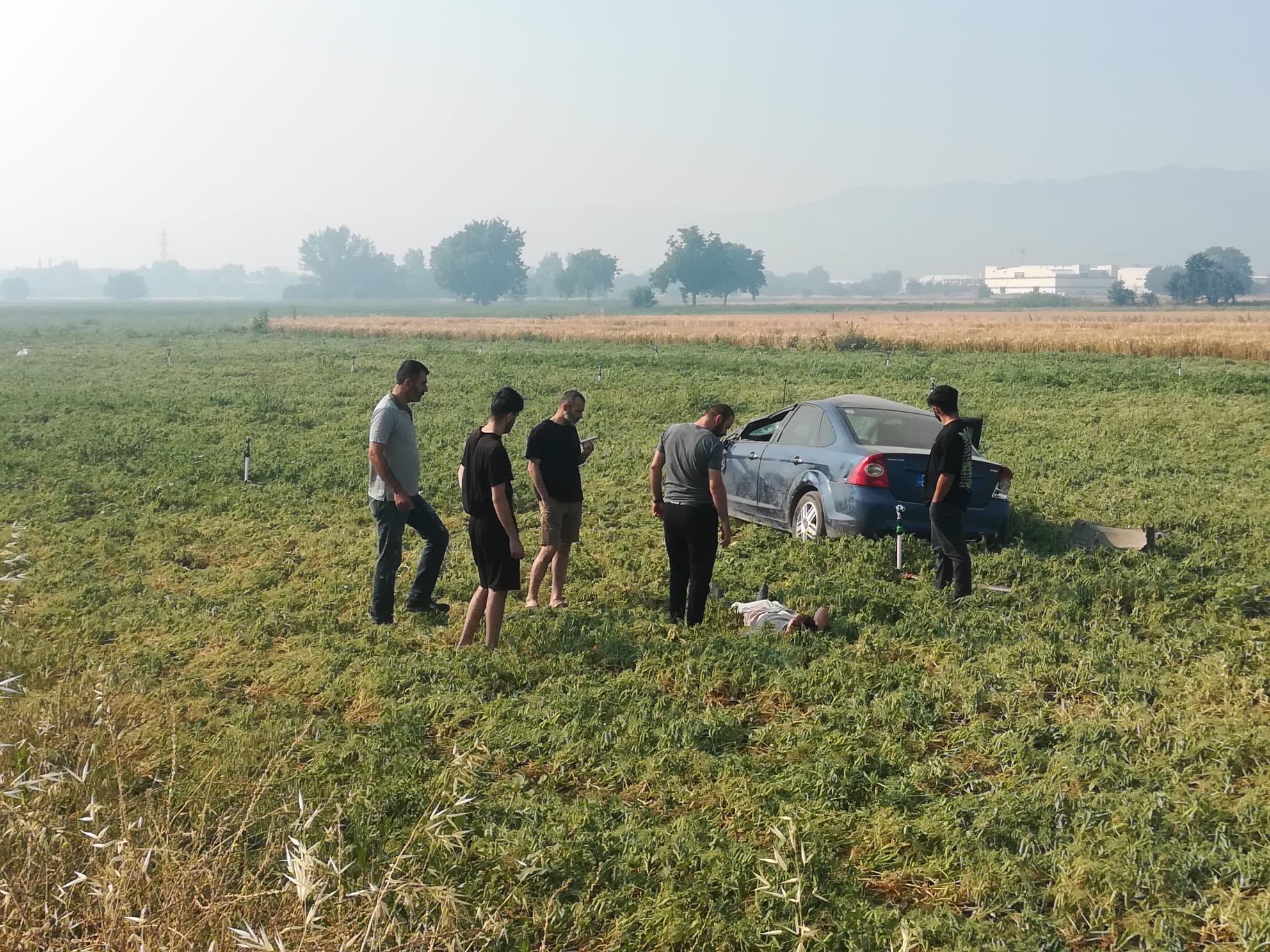 İnegöl’de feci kaza, bir yaralı