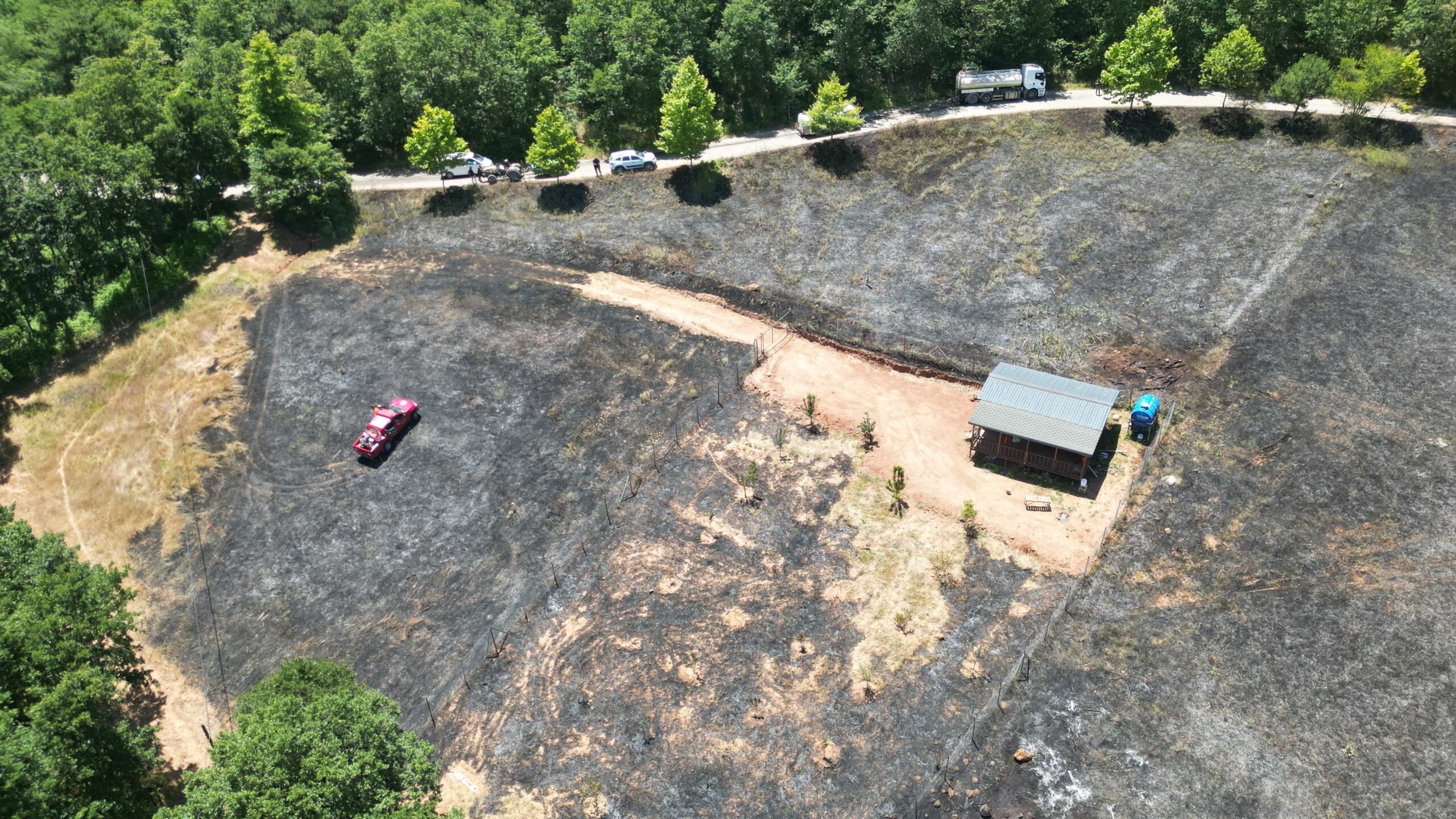 Kazancı’da yangın paniği