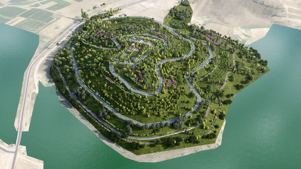 İnegöl Millet Bahçesi’nde çalışmalar tüm hızıyla sürüyor