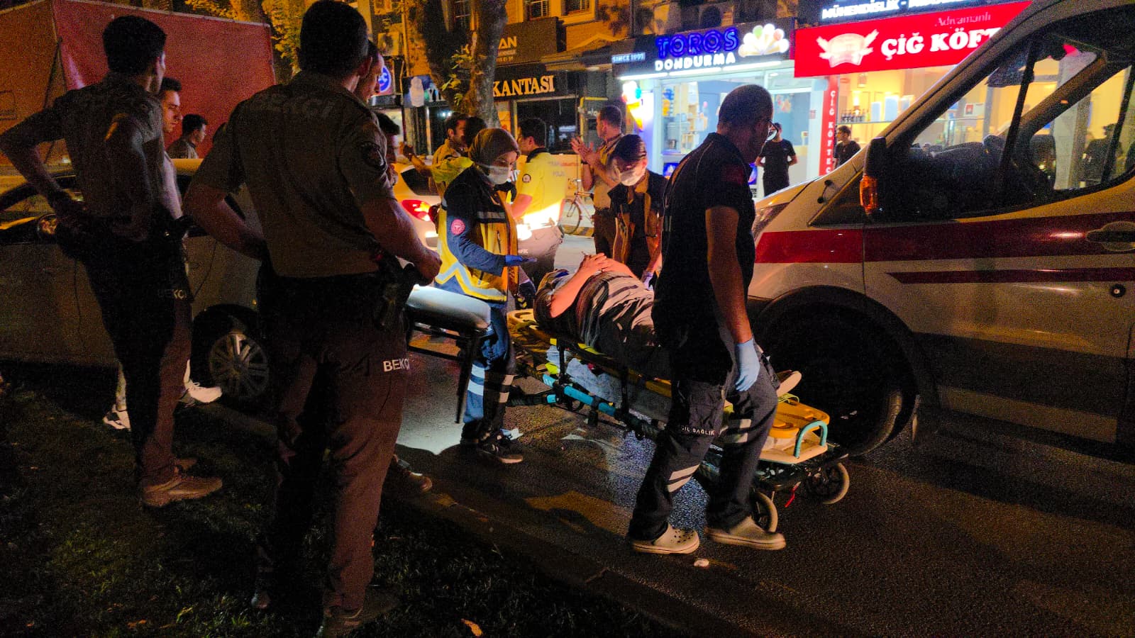 Korkutan kazada 1 kişi yaralandı