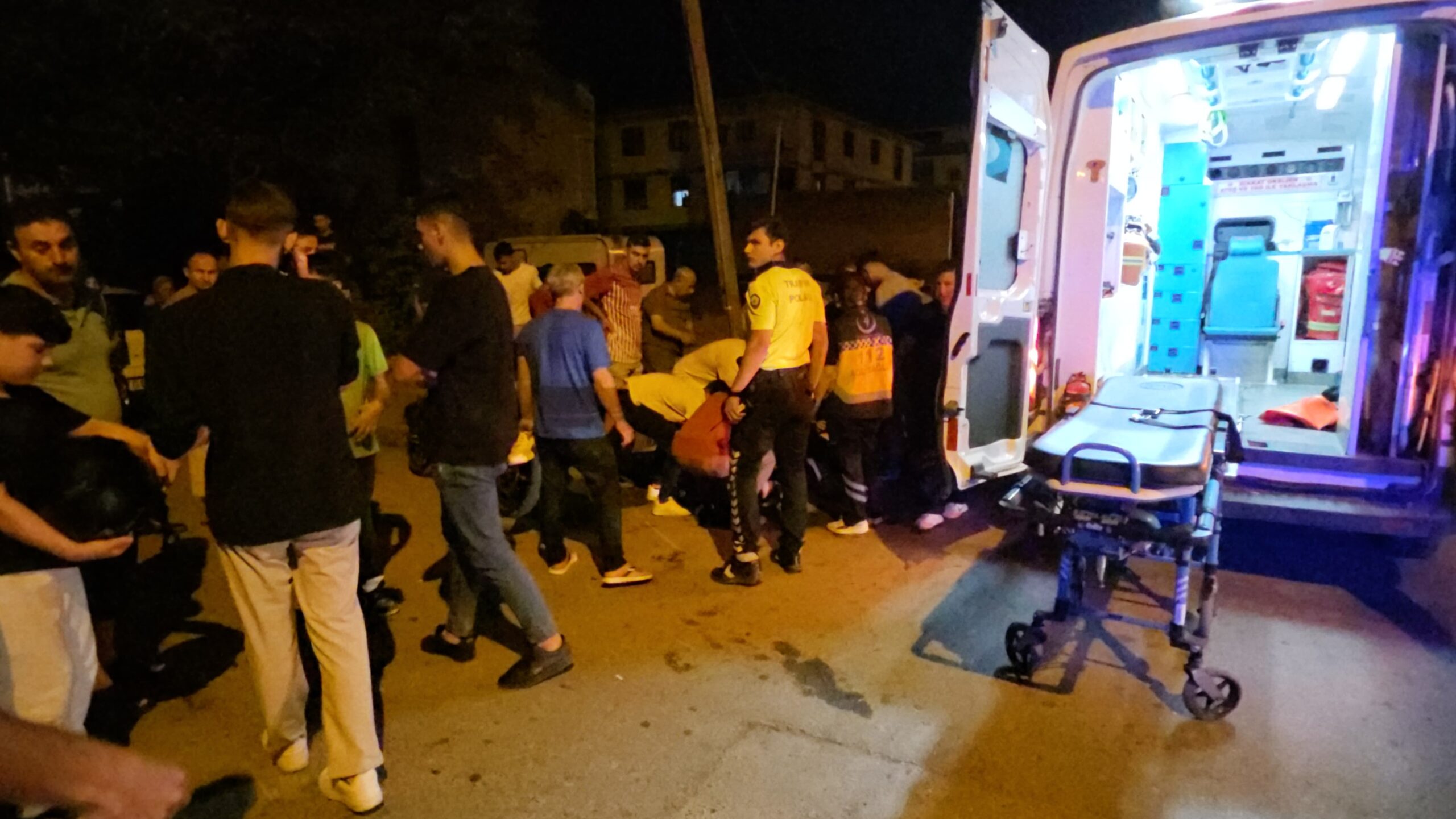 Motosiklet sürücüsü kazada yaralandı