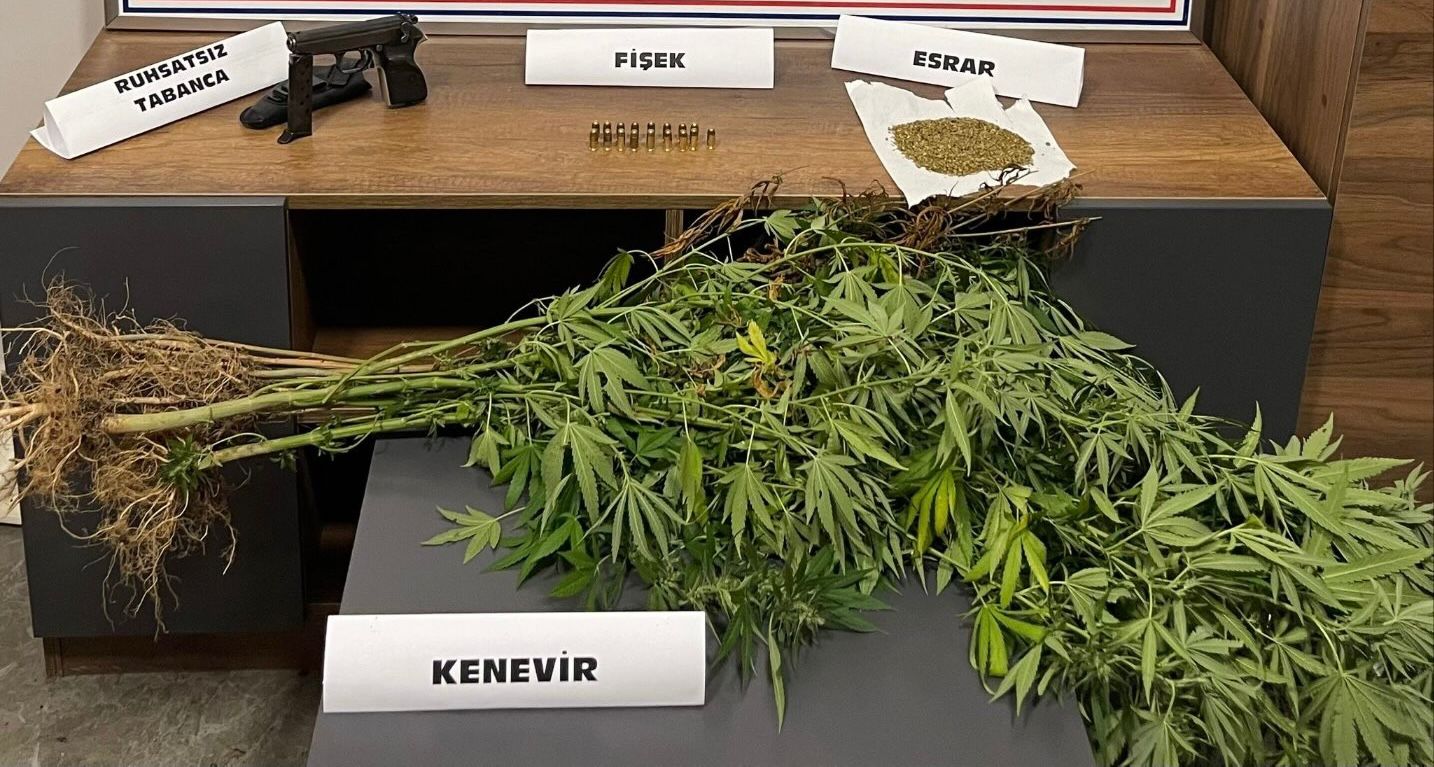 İnegöl’de ikamet operasyonu, uyuşturucu madde ele geçirildi