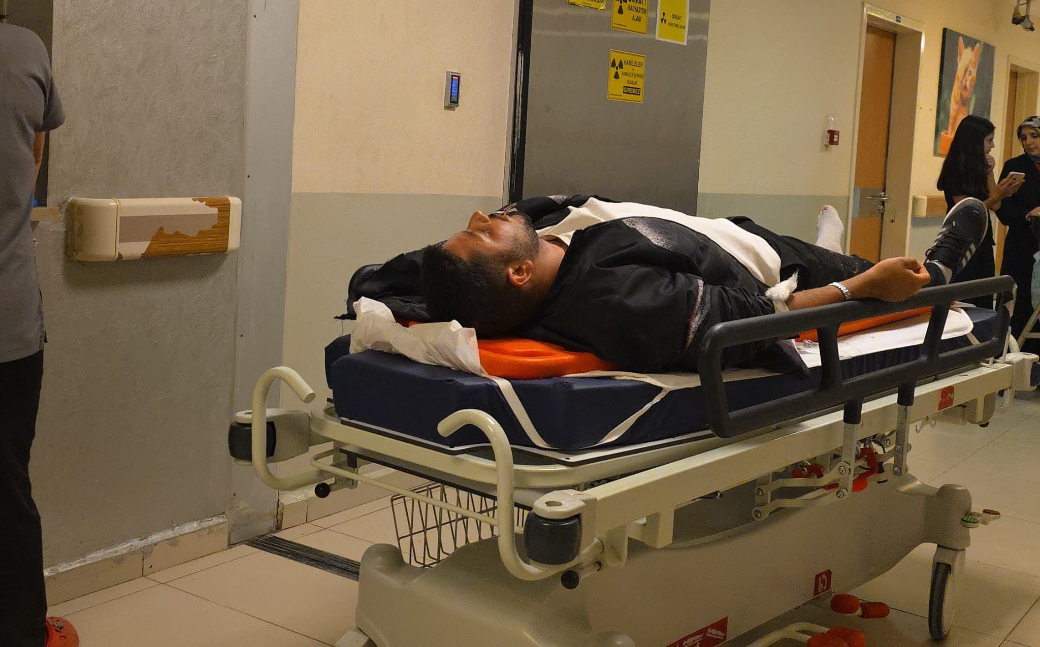 Motosiklet sürücüsü kazada yaralandı