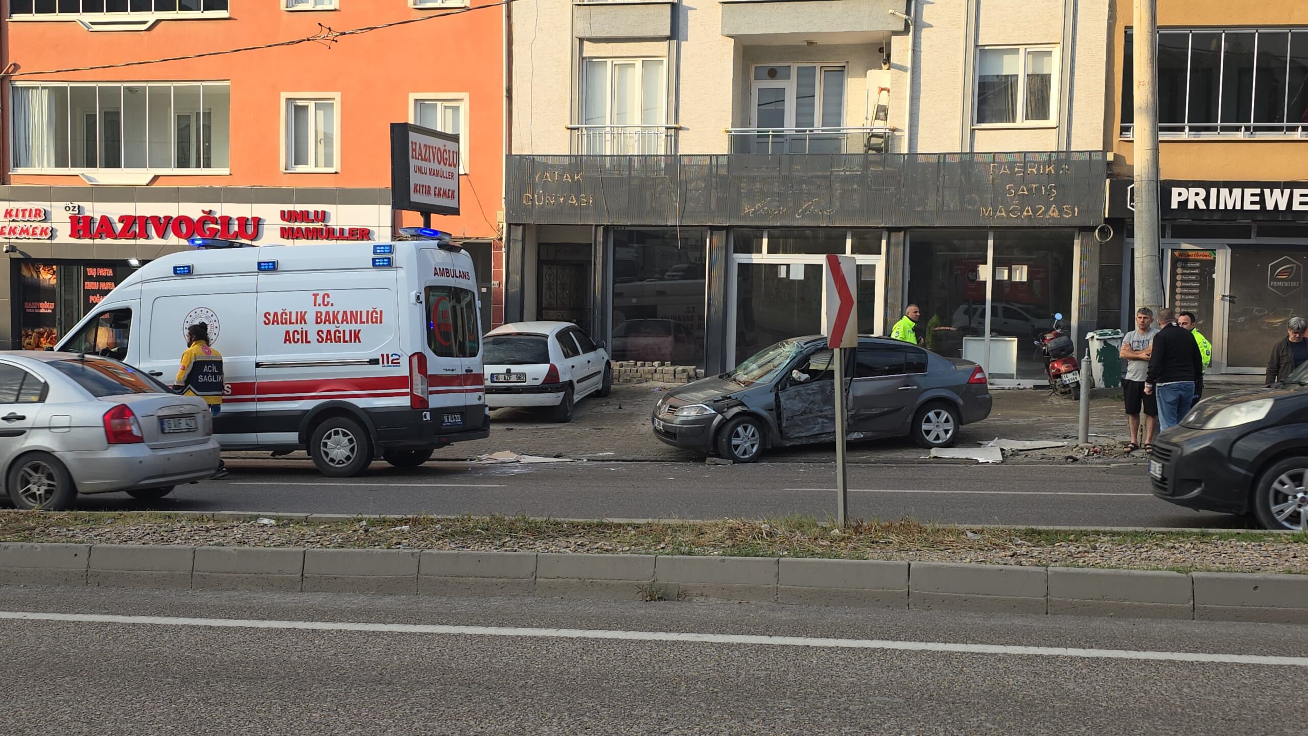 İnegöl’de korkutan kaza