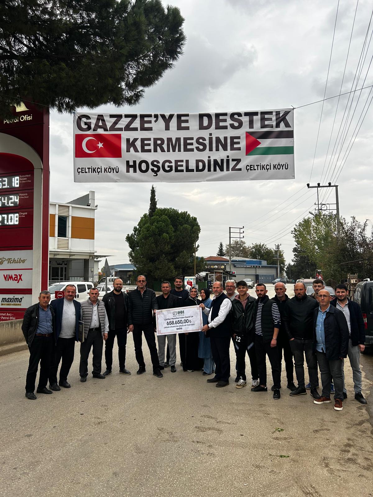 Çeltikçi Mahallesi’nden Gazze’ye Yürekten Destek: 658.650 TL Bağış Toplandı