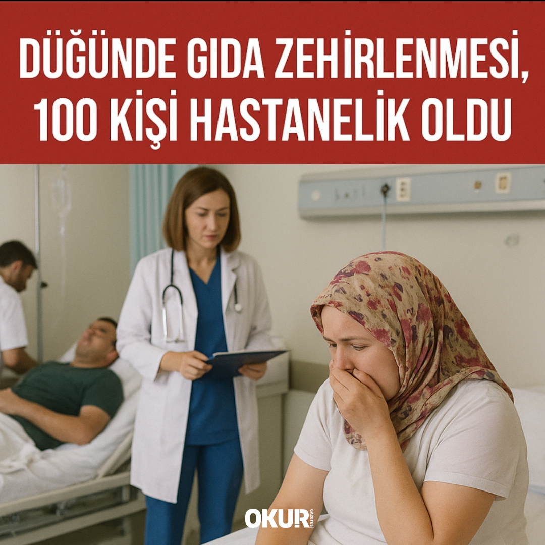 Düğünde gıda zehirlenmesi, 100 kişi hastanelik oldu