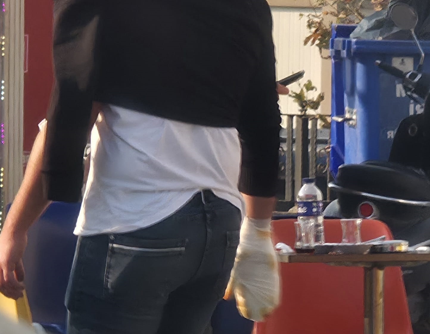 Akıma kapılan işçi yaralandı