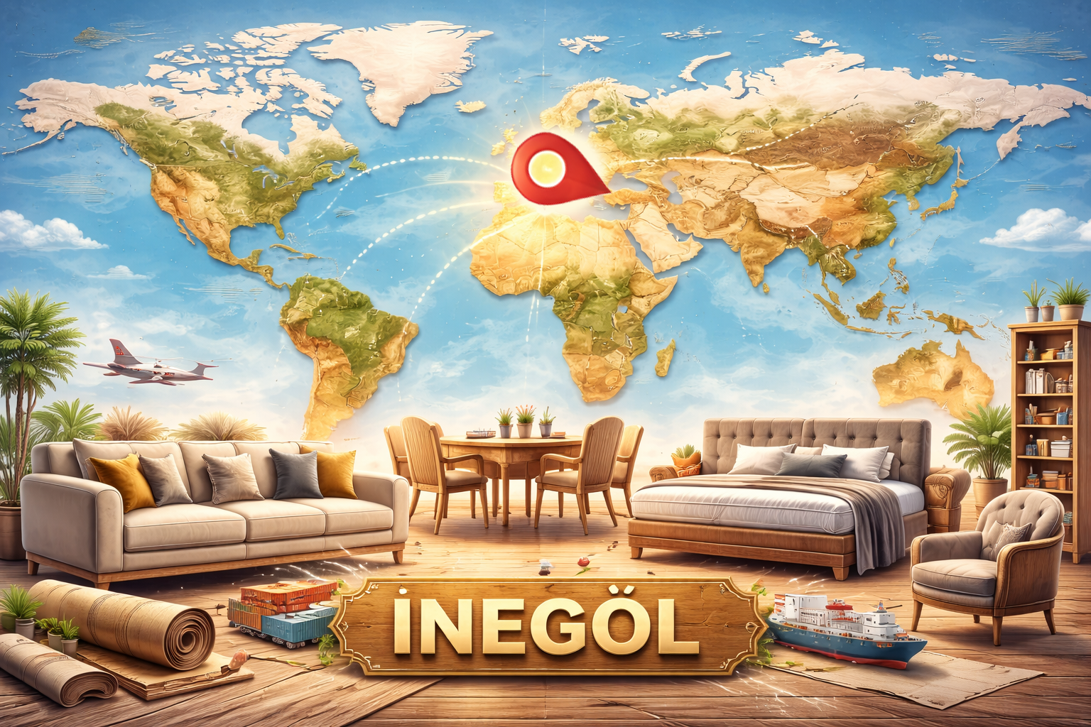 İnegöl mobilyası küresel ligde vitrine çıkıyor