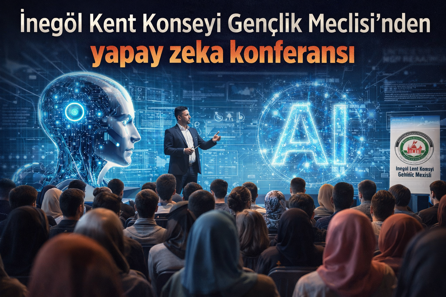 İnegöl Kent Konseyi Gençlik Meclisi’nden yapay zeka konferansı